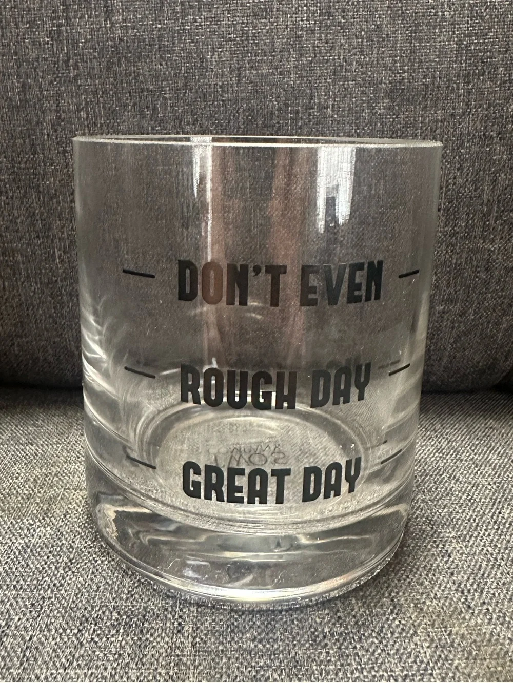 Two's Company Don’t Ask Double Old Fashion Glass